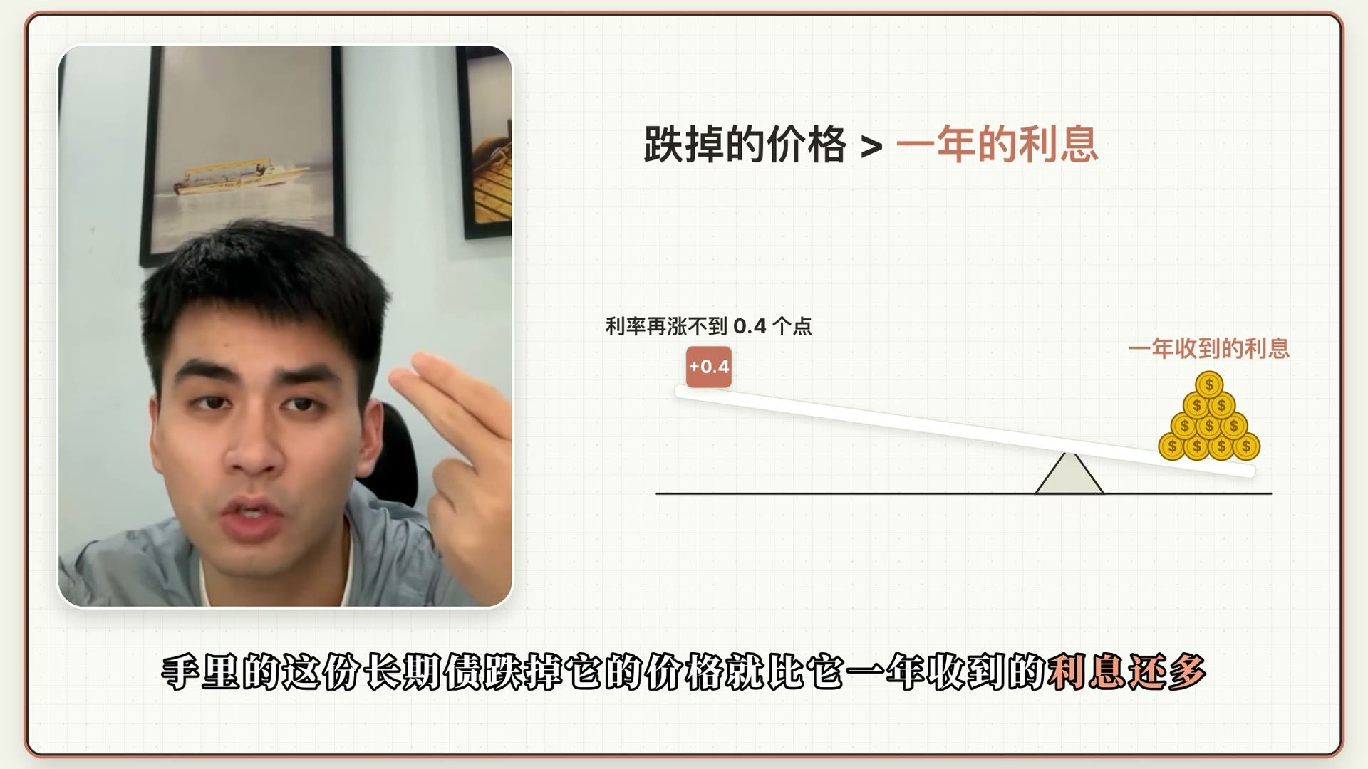 利率再涨不到 0.4 个点,跌掉的价格就比一年的利息还多